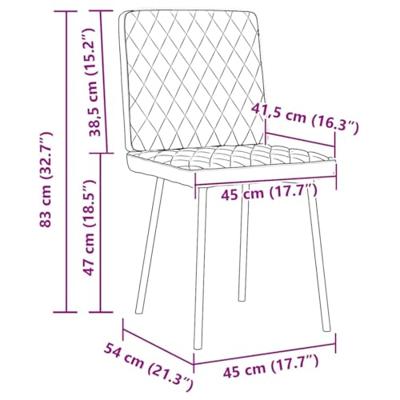 Eetkamerstoelen 6 st fluweel blauw