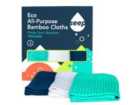 Seep Multifunctionele schoonmaakdoek - bamboe - 3 stuks - thumbnail