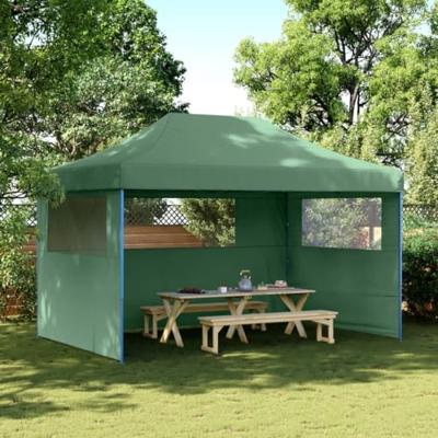 VidaXL Partytent inklapbaar pop-up met 3 zijwanden groen VidaXL Partytent inklapbaar pop-up met 3 zijwanden groen