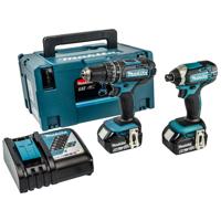 Makita DLX2131TJ 18V combiset DHP482 accu klopboormachine + DTD152 slagschroevendraaier (2x 5.0Ah accu) in Mbox - thumbnail
