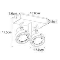 QAZQA Moderne spot wit 2-lichts - Master 50 - thumbnail