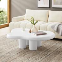 Artistiq Organische Salontafel 'Coleen' 123 x 89cm, kleur wit - thumbnail