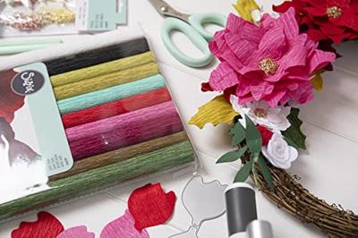 Sizzix • surfacez crepe paper, 12x24" 10 sheets festive