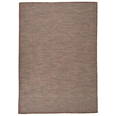 VidaXL Buitenkleed platgeweven 160x230 cm bruin