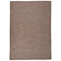 VidaXL Buitenkleed platgeweven 160x230 cm bruin - thumbnail