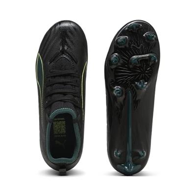 PUMA Ultra 6 Match Gras / Kunstgras Voetbalschoenen (MG) Kids Zwart Donkergroen Lichtgroen
