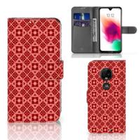 Motorola Moto G7 | G7 Plus | Telefoon Hoesje | Batik Rood - thumbnail