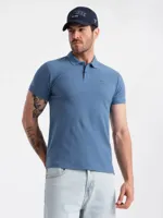 Italian Style - Poloshirt Heren - Korte Mouw - Blauw - Italianstyle - thumbnail