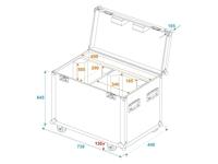 Roadinger ROADINGER Flightcase 2x PFE-100/120 - thumbnail