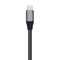 AISENS A109-0508 HUB USB 3.1 USB-C, USB-C/M-4xType A/H, grijs, 15 cm - thumbnail