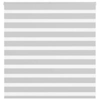 VidaXL Zebra rolgordijn 150x100 cm stofbreedte 145,9 cm lichtgrijs - thumbnail