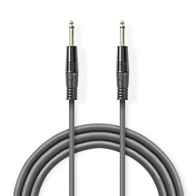 Nedis Mono-Audiokabel | 6,35 mm Male naar 6,35 mm Male | 3 m | 1 stuks - COTH23050GY30 COTH23050GY30 Nedis Mono-Audiokabel | 6,35 mm Male naar 6,35 mm Male | 3 m | 1 stuks - COTH23050GY30 COTH23050GY30