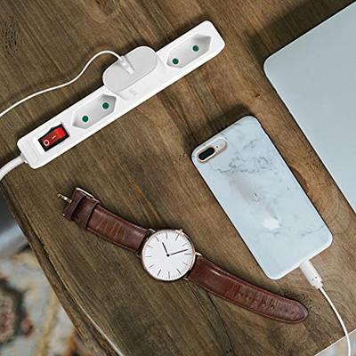 LogiLink LPS230 Stekkerdoos met schakelaar 3-voudig Wit Contourstekker 1 stuk(s)