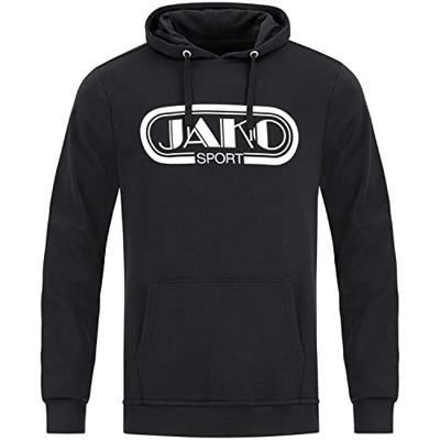 JAKO 6711 Sweater Met Kap Retro - Zwart - L