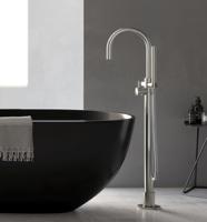 Hotbath Archie Badmengkraan Met Draaibare Uitloop Vloermontage RVS 316 AR077IX - thumbnail