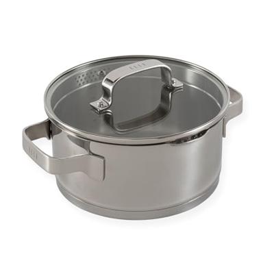 ELLE Gourmet Moderne Kookpan met Deksel - Ø 24 cm - RVS