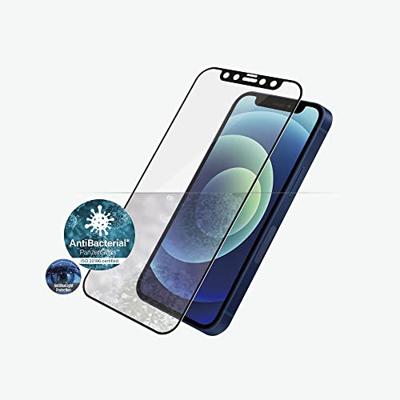 PanzerGlass Antibacteriële Edge to Edge beschermglas, anti-bluelight geschikt voor Apple iPhone 12 mini