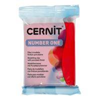 Creativ Company Cernit boetseerklei kerstrood, 56 gram - thumbnail