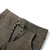 Kinderjoggingbroek 92 gemleerd donker kaki - thumbnail