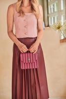 Pip Studio Frances Schoudertas Small Streep Roze - thumbnail