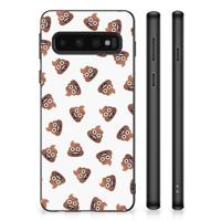 Bumper Case voor Samsung Galaxy S10 Poep Emojis - thumbnail