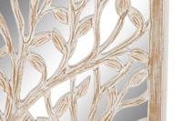 Wanddecoratie DKD Home Decor Spiegel Boomstructuur Wit Hout MDF (45 x 2,5 x 65 cm) - thumbnail