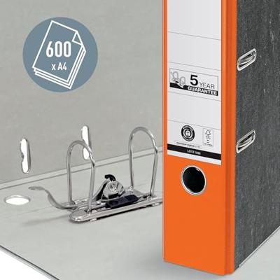 Leitz Ordner 1080 DIN A4 Rugbreedte: 80 mm Oranje Wolken 2 beugels 10805045 Leitz Ordner 1080 DIN A4 Rugbreedte: 80 mm Oranje Wolken 2 beugels 10805045