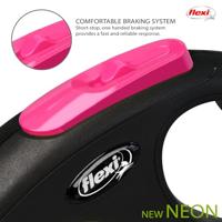 FLEXI ROLLIJN NEW NEON TAPE ZWART / NEON ROZE M 5 MTR TOT 25 KG - thumbnail