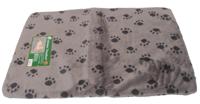 Kussen voor draadkooi grijs/paw 120x75 cm anti slip Slaapplezier Gebr. de Boon - Gebr de boon - thumbnail