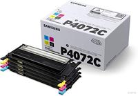 Samsung CLT-P4072C zwarte/cyaan/magenta/gele tonercartridges, 4-pack - thumbnail