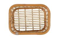 Basil green life - rotan fietsmand - medium - voorop natural bruin - thumbnail