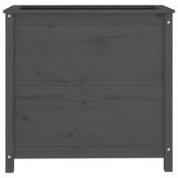 VidaXL Plantenbak 82,5x40x78 cm massief grenenhout grijs - thumbnail