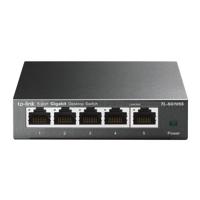 TP-Link TL-SG105S, 5 Port Gigabit Ethernet Network Switch, Ethernet Splitter, Hub, Desktop and Wall-Mounting, Sturdy Metal, Fanless, Plug and Play, Energy-Saving - thumbnail