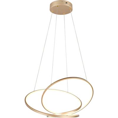 LED Hanglamp 52W - Dimbaar & Instelbare Kleur - Goud Metaal