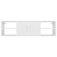 Wandschap 102x30x29 cm spaanplaat wit - thumbnail