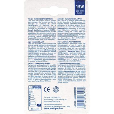 WPRO Kabel-keur Koelkastlamp T-click T25 15w