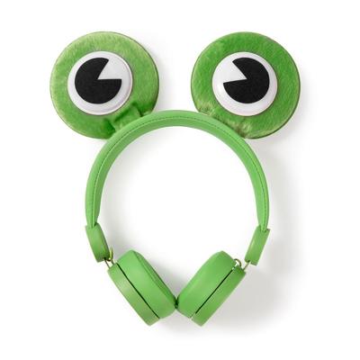 Bedrade Koptelefoon | 1,2 m Ronde Kabel | On-Ear | Afneembare Magnetische Oren | Freddy Frog | Groen Bedrade Koptelefoon | 1,2 m Ronde Kabel | On-Ear | Afneembare Magnetische Oren | Freddy Frog | Groen