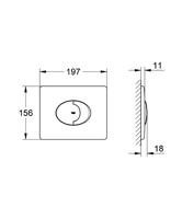 Grohe Skate Air bedieningspaneel chroom tbv Grohe Rapid SL - thumbnail