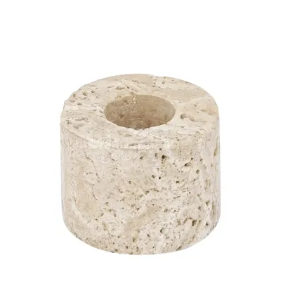PTMD Kandelaar Jaqueleen Beige L 5cm