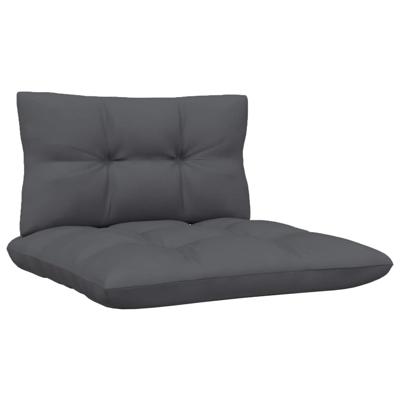 5-delige Loungeset met antracietkleurige kussens grenenhout - thumbnail