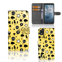 Telefoonhoesje met Naam Nokia C2 2nd Edition Punk Geel - thumbnail