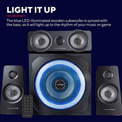 Trust GXT 658 Tytan 5.1 Surround Speaker Set - Gaming PC speaker Zwart Trust GXT 658 Tytan 5.1 Surround Speaker Set - Gaming PC speaker Zwart