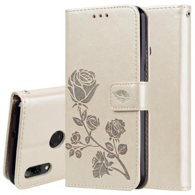 Rose reliëf horizontale Flip PU lederen draagtas voor Huawei P Smart 2019 met houder & kaartsleuven & portemonnee (goud) Rose reliëf horizontale Flip PU lederen draagtas voor Huawei P Smart 2019 met houder & kaartsleuven & portemonnee (goud)