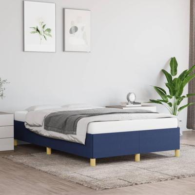 Bedframe zonder matras 120x200 cm stof blauw