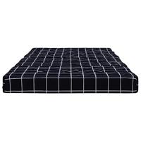 VidaXL Terrasstoelkussens 2 st ruitpatroon oxford stof zwart - thumbnail