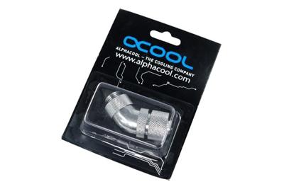Alphacool HF Anschluss 45 Grad G1/4 Zoll AG auf 13/10mm Waterkoelinghoekverbinder