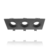 Inbouwarmatuur voor 3 spots | TRIPLE | Geschikt voor Ø50 mm GU10/MR16 | ThatsLed | Spotjes in plafond | Inbouwspots | Spotjes woonkamer | Led spots | - thumbnail