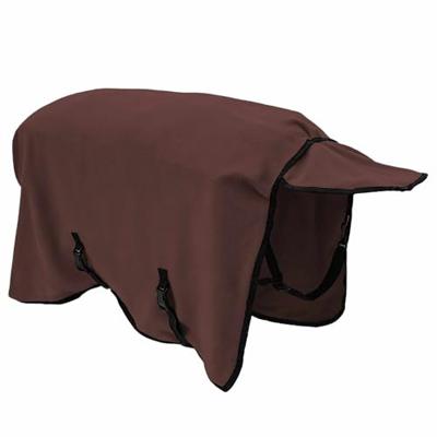 VidaXL Paardendeken volledig donkerbruin polyester