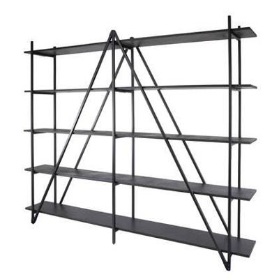 Giga Meubel - Wandrek - Metaal - 220x180cm - Zwart - Piega