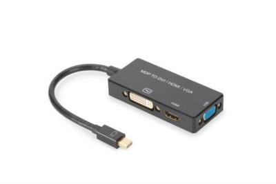 Digitus AV Converter AK-340419-002-S [Mini-displayport - HDMI, DVI, VGA] 3840 x 2160 Pixel